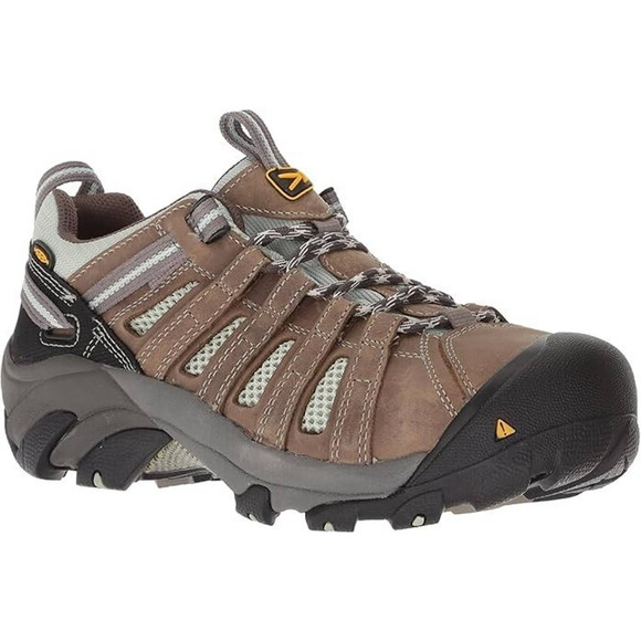 Keen Women's size 8M Flint Beige Steel Toe Work Shoes ~ runs small, NEW - Picture 2 of 8